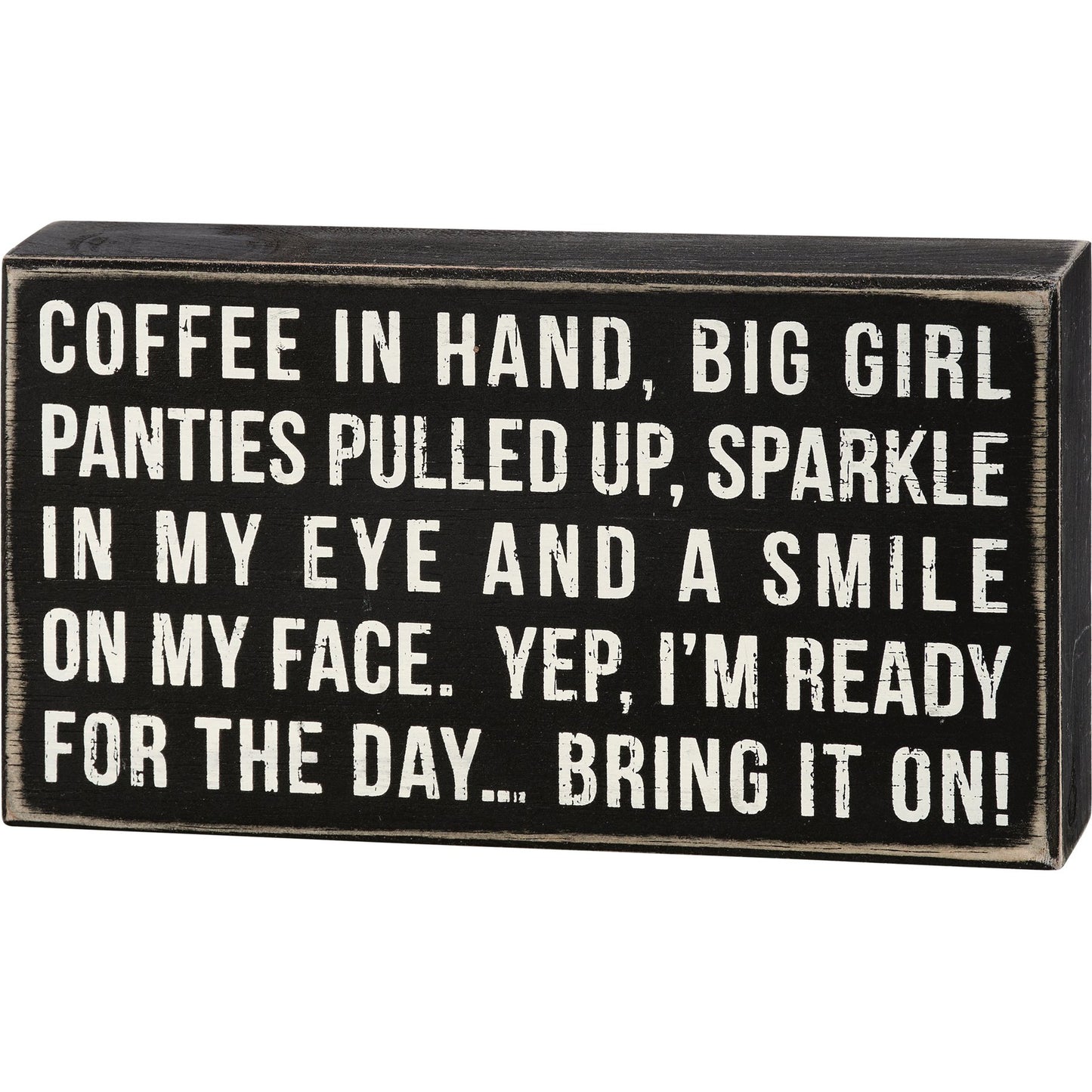 Coffee In Hand Box Sign