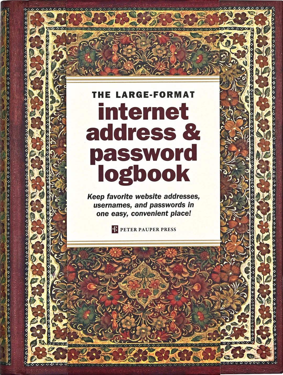 Gilded Large Password Book