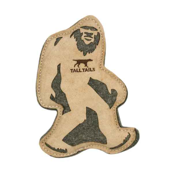 9" LEATHER & WOOL BIG JR. DOG TOY