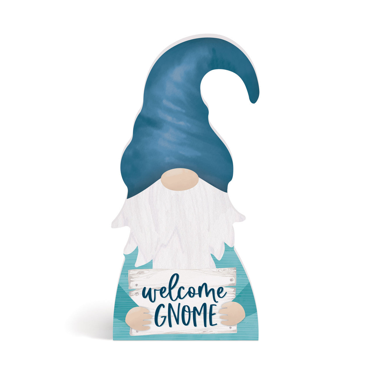 WELCOME GNOME SHAPED SIGN