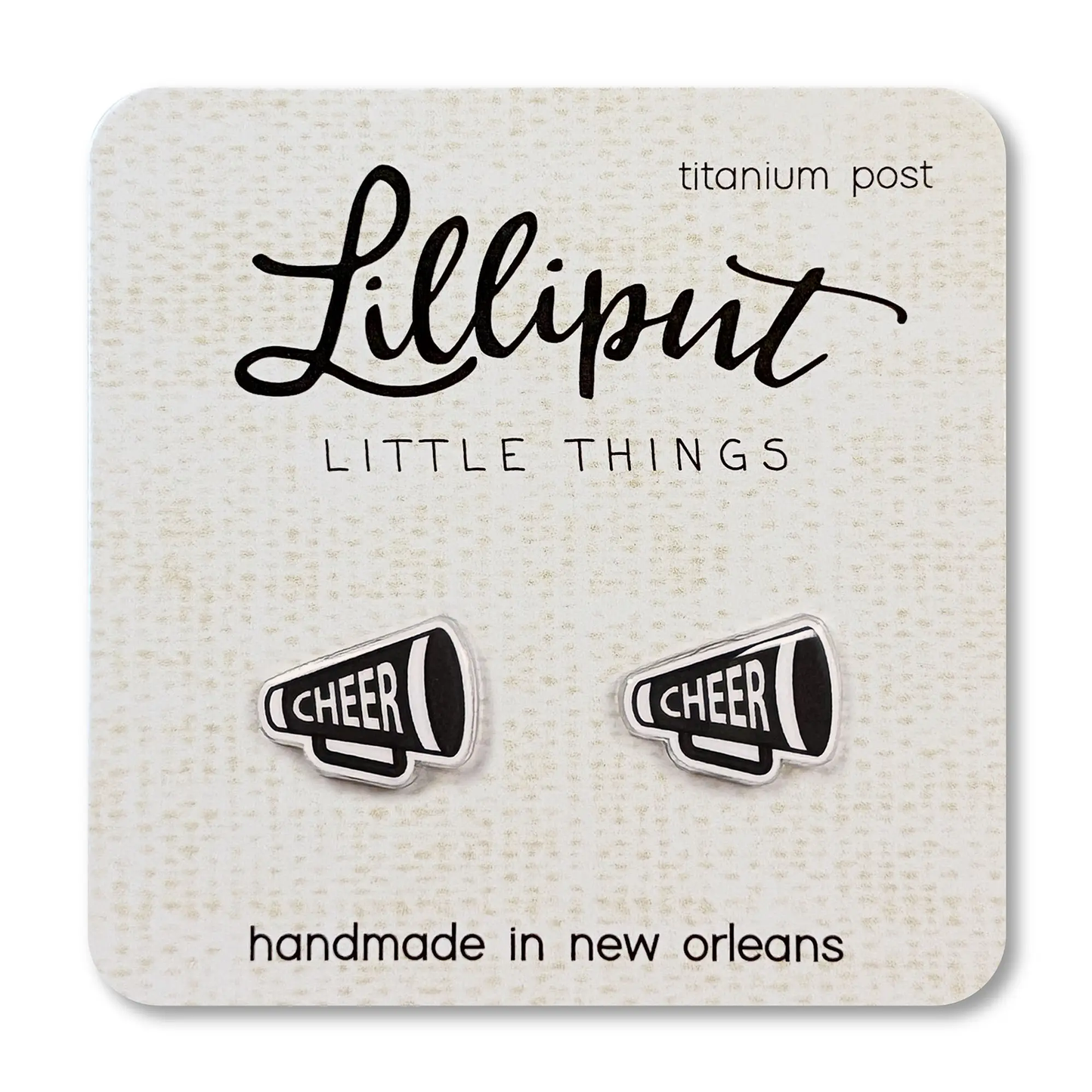 Cheer Megaphone Earrings