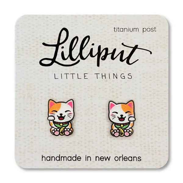 Lucky Cat Earrings