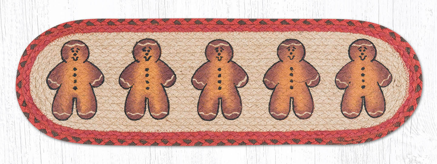 Gingerbread 27 X 8.25 Oval Jute Runner