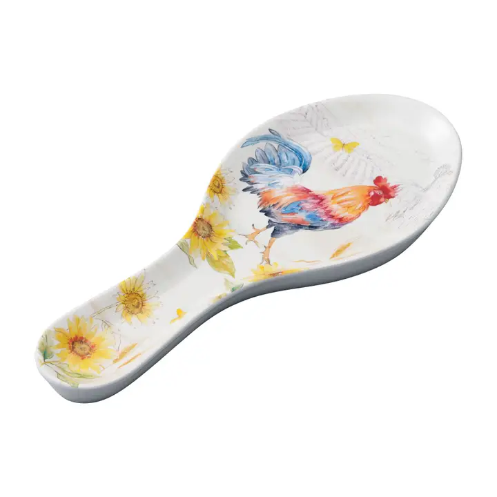 Sunshine Rooster Melamine Spoonrest