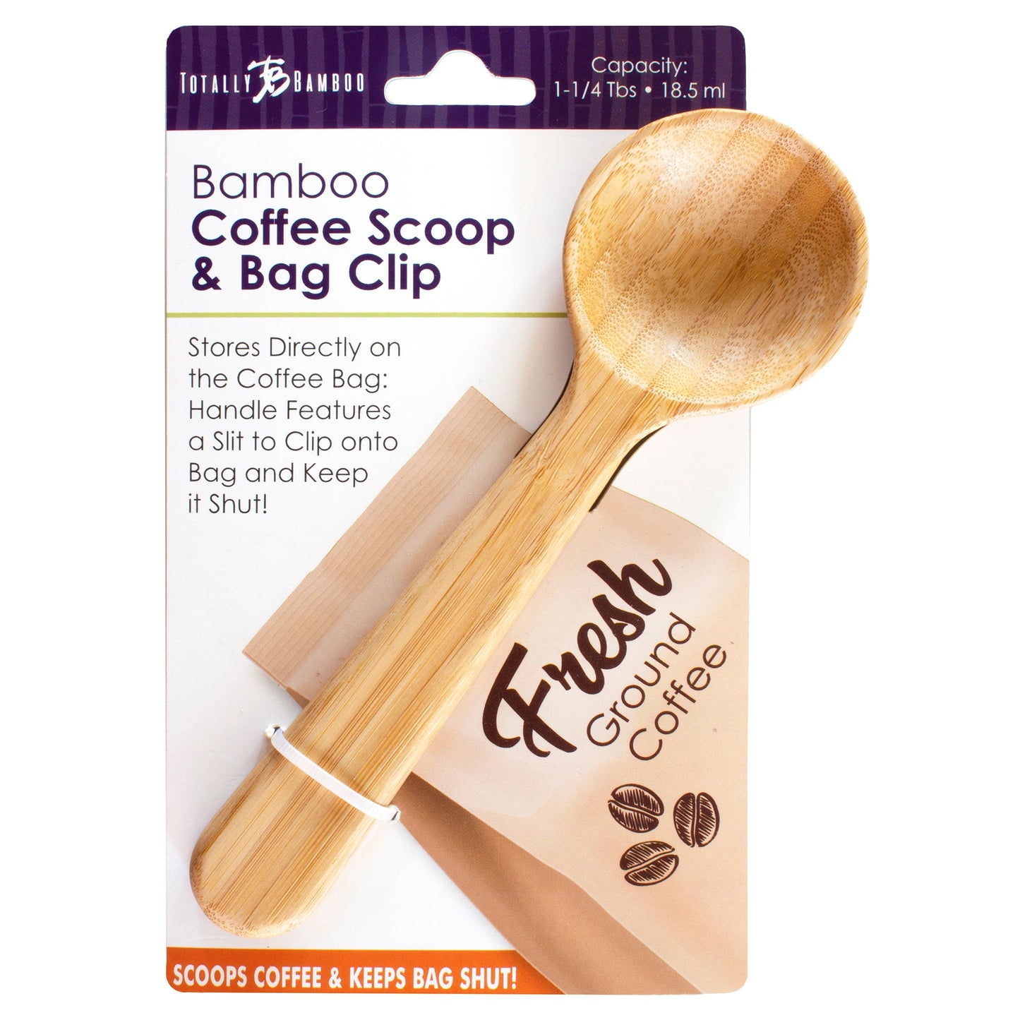 Bamboo Coffee Scoop & Seal