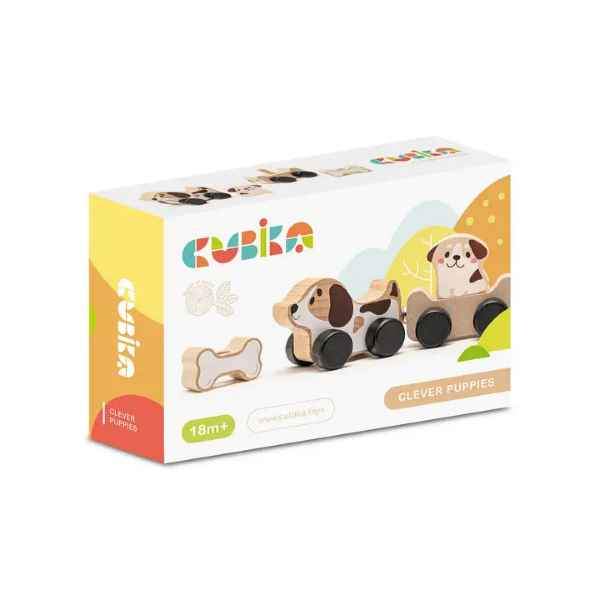 Cubika Clever Puppies Wooden Toy