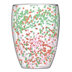CONFETTI DOUBLE WALLED GLASS