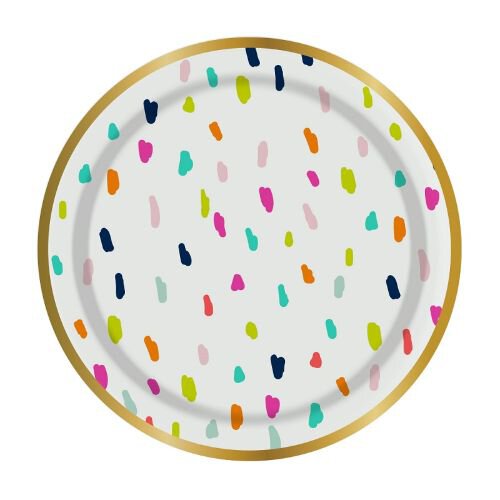 Confetti PK 10 Paper Plate
