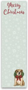 Christmas Bulldog List Pad