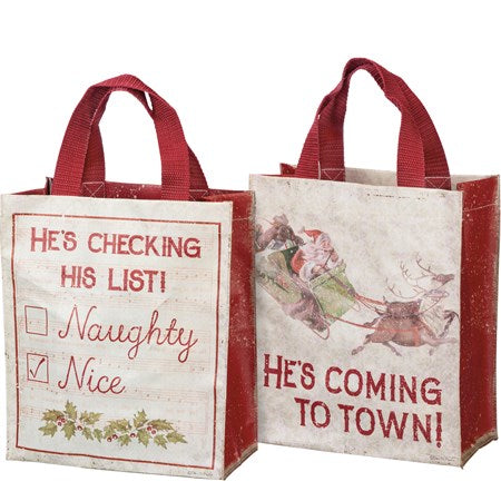 Santas Coming Daily Tote