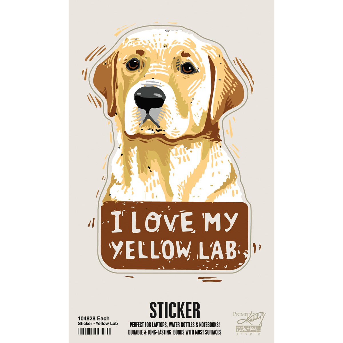 Yellow Lab Sticker