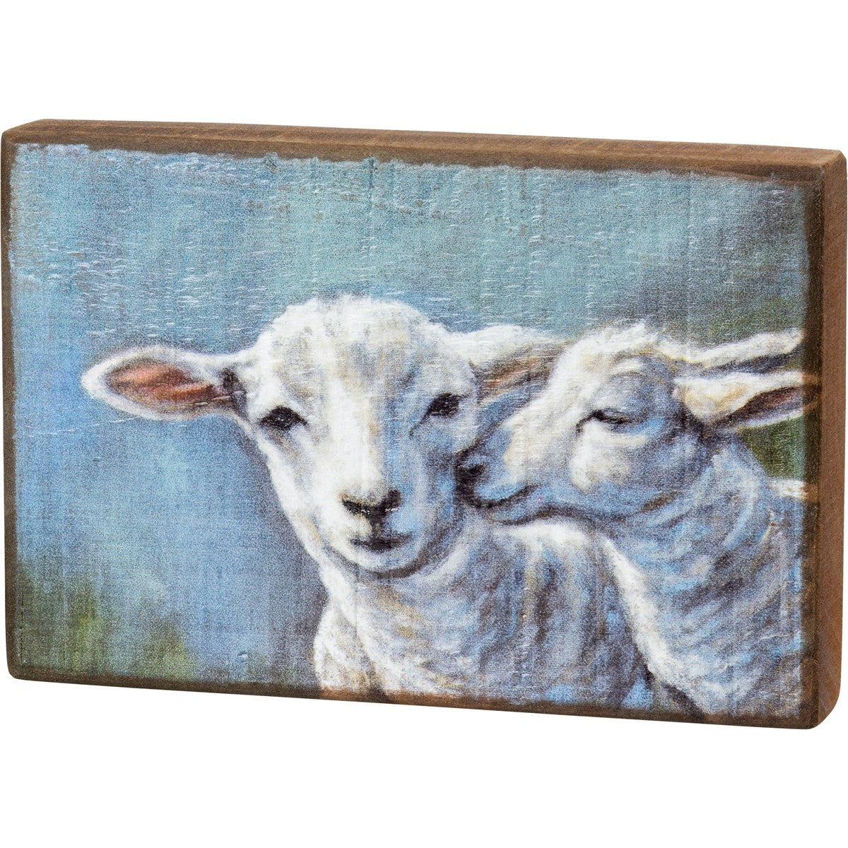 Sheep and Lamb Block Sign