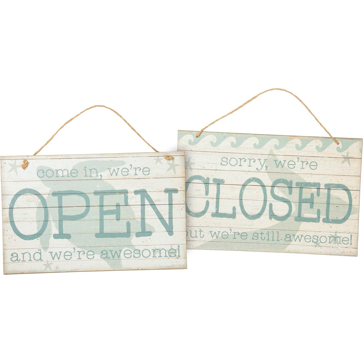 Beach Open Closed Sign