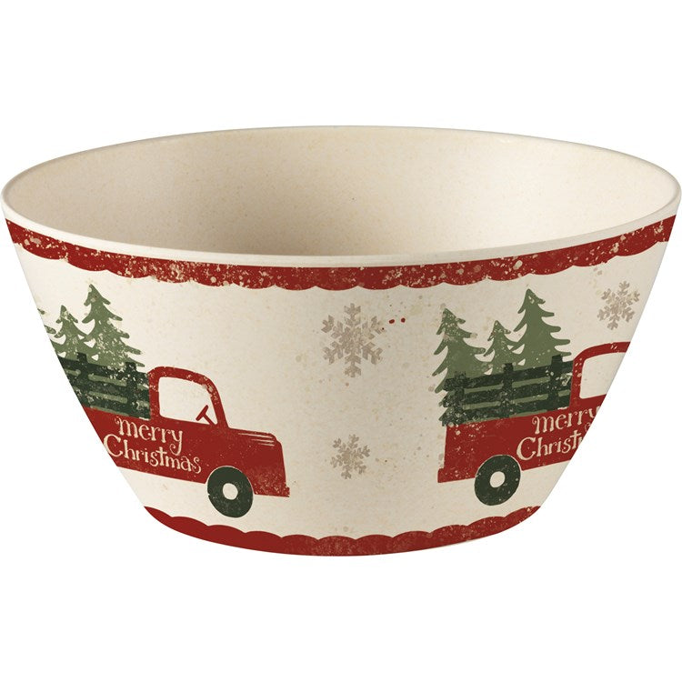 Truck & Tree Serving Bowl