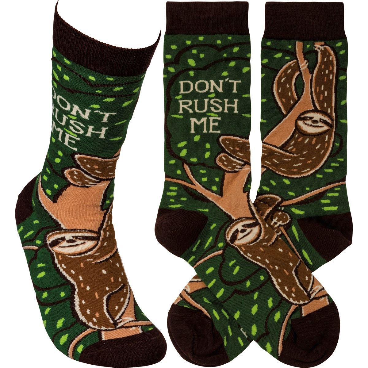 Dont Rush Me Sloth Socks