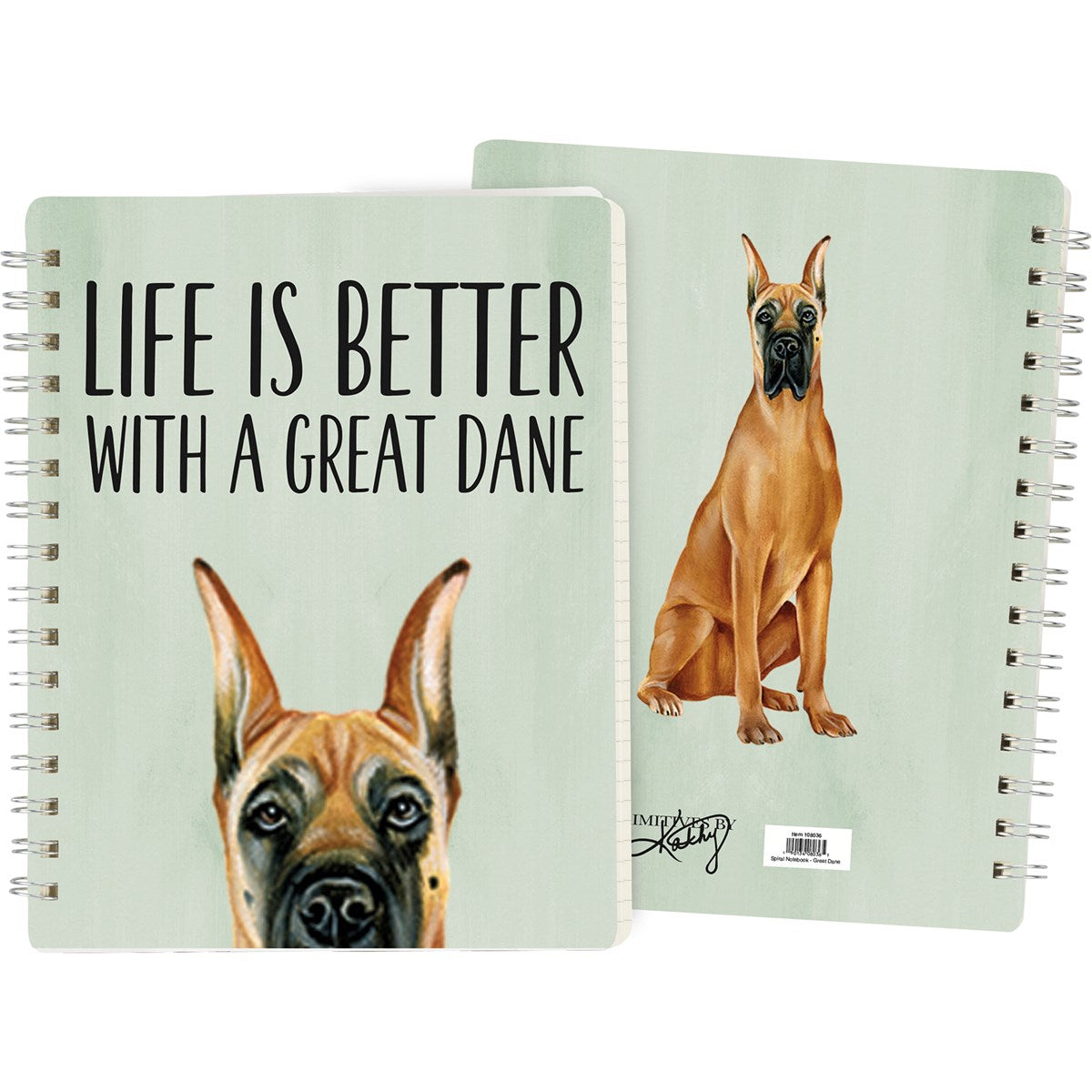 GREAT DANE SPIRAL NOTEBOOK