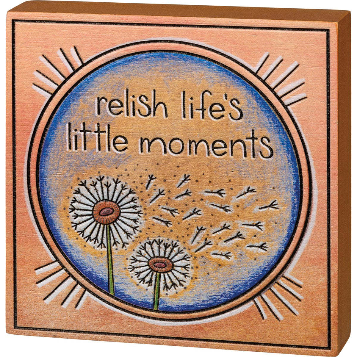 LIFE'S MOMENTS BLOCK SIGN