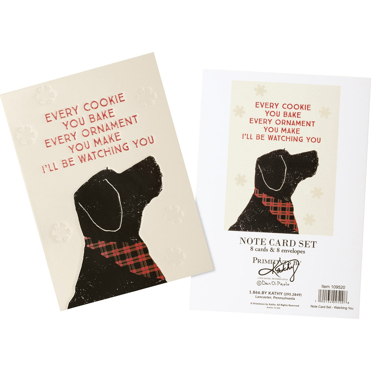 Dog Watching You Note Card Set