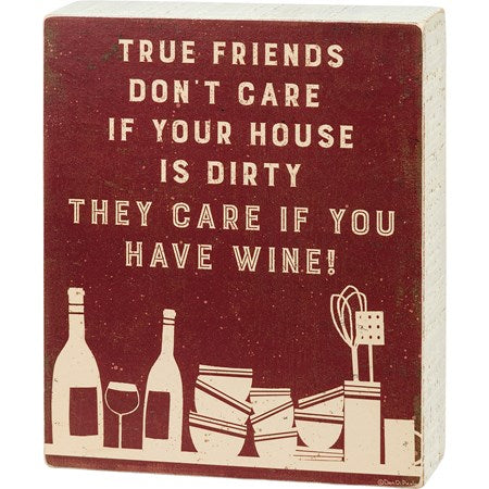 TRUE FRIENDS BOX SIGN