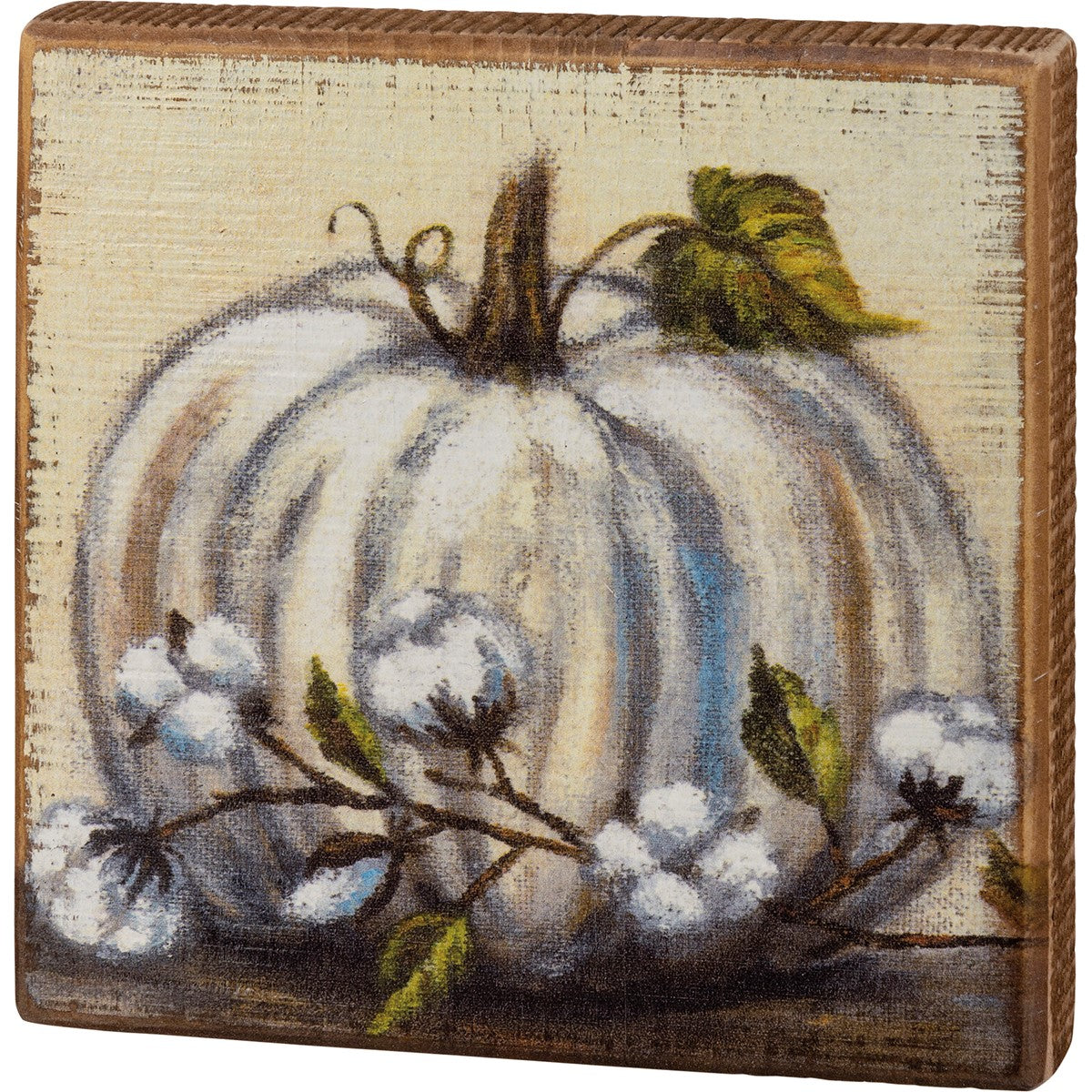White Pumpkin Sign