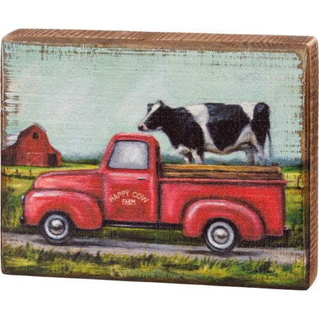 Cow Block Sign