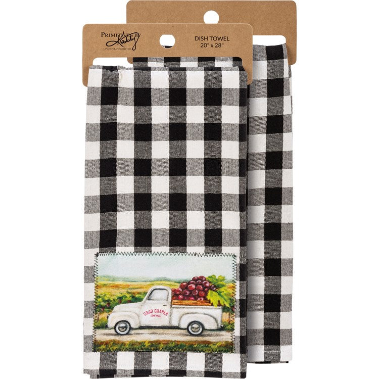 GRAPES in Truck Kitchen Towel