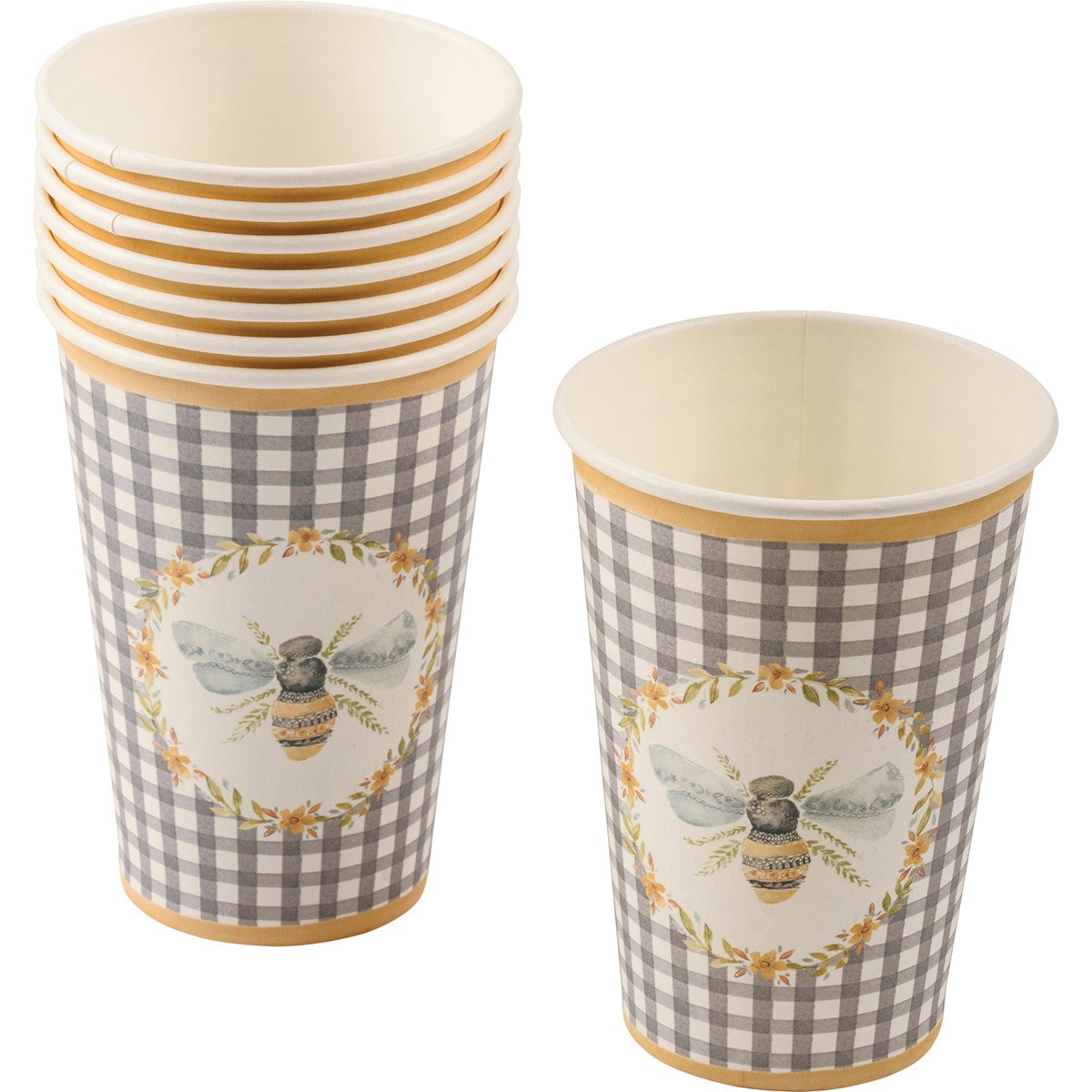 BEE PAPER CUPS 12OZ