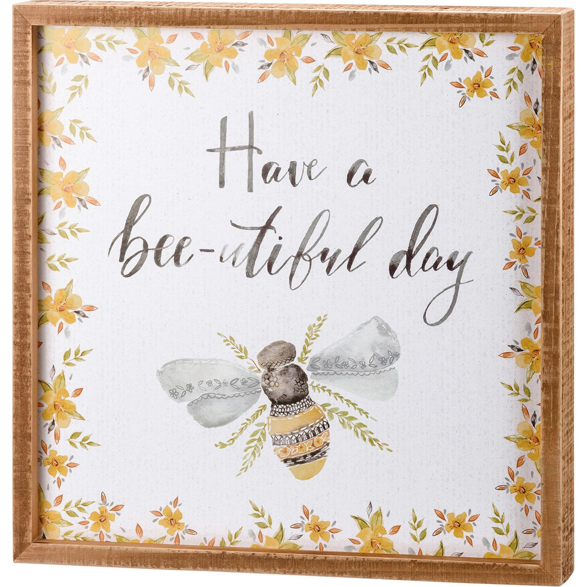 BEE-U-TIFUL INSET BOX SIGN