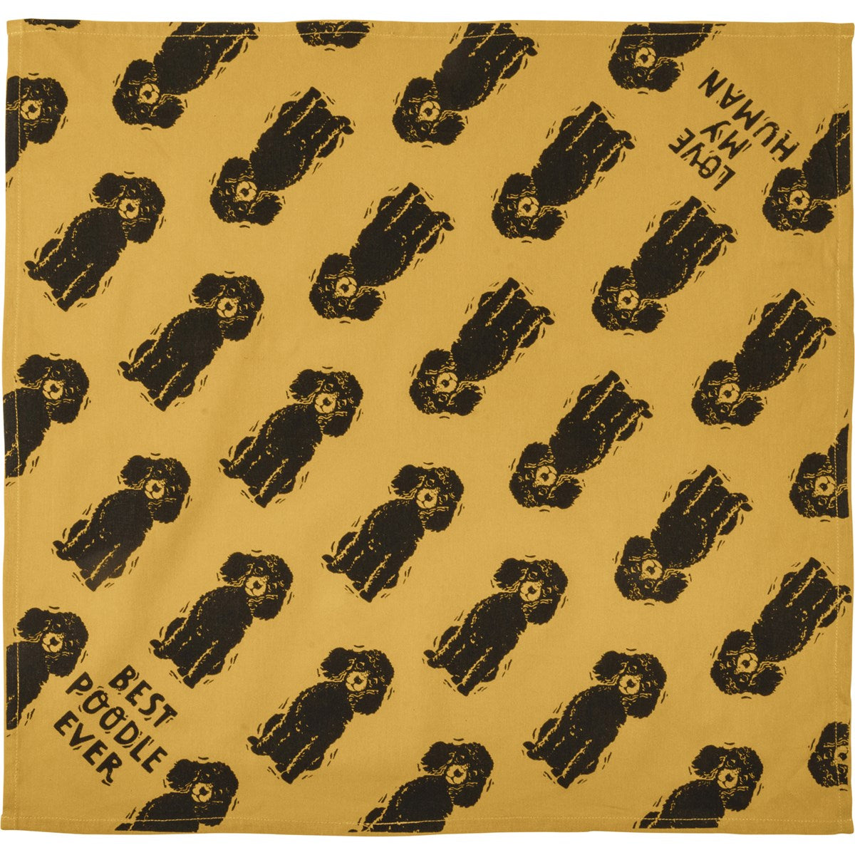POODLE PET BANDANA
