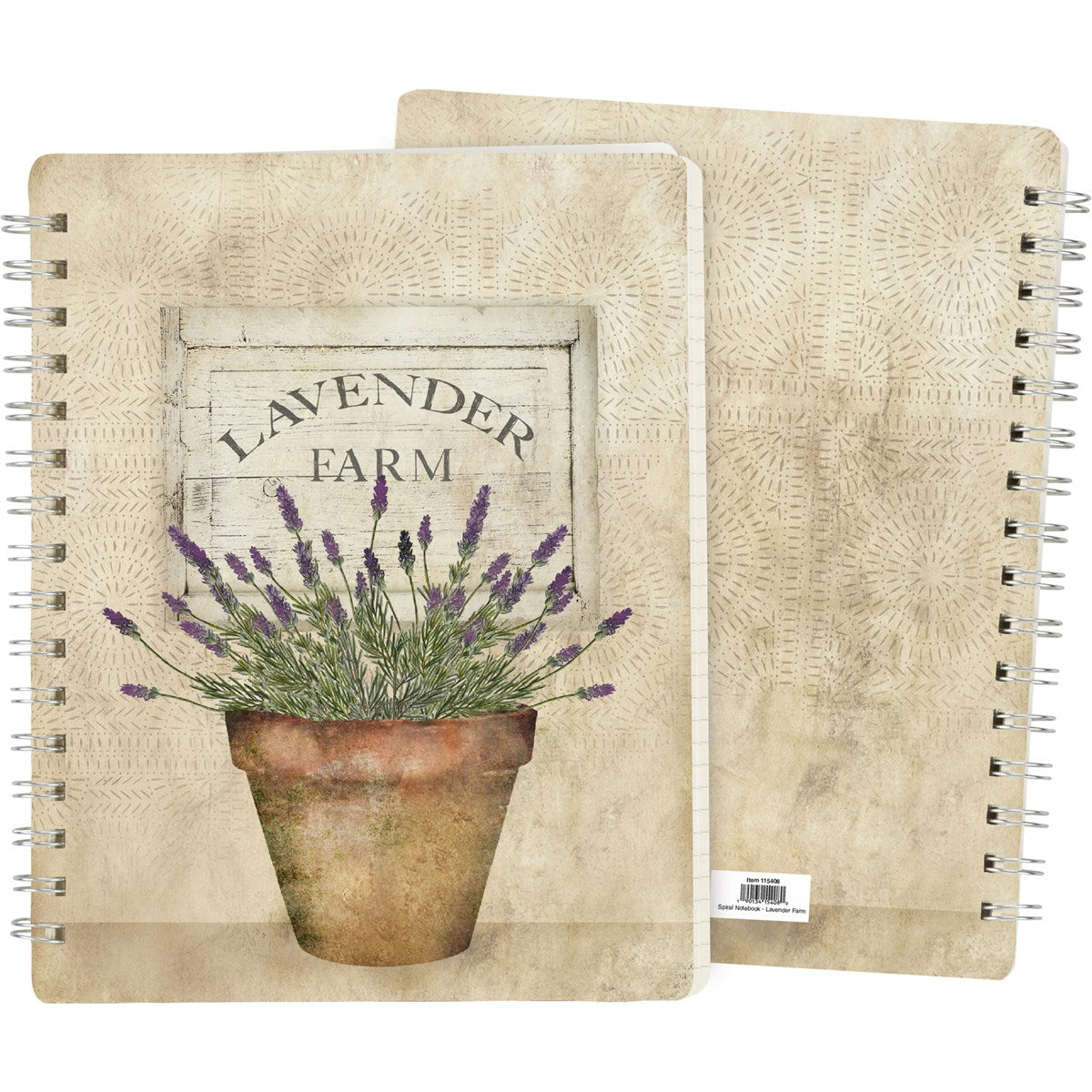 LAVENDER SPIRAL NOTEBOOK