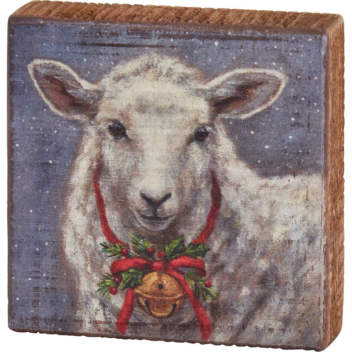SHEEP WITH BELL BLOCK SIGN