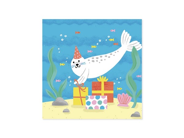 Underwater Seals Pop Up Card