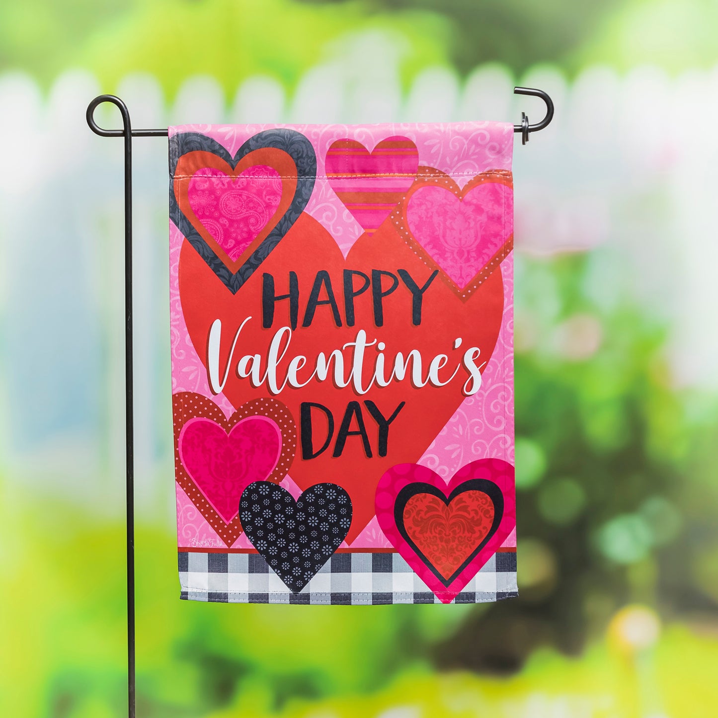 VALENTINE HEARTS GARDEN FLAG