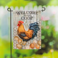 WELCOME TO OUR COOP GARDEN FLAG