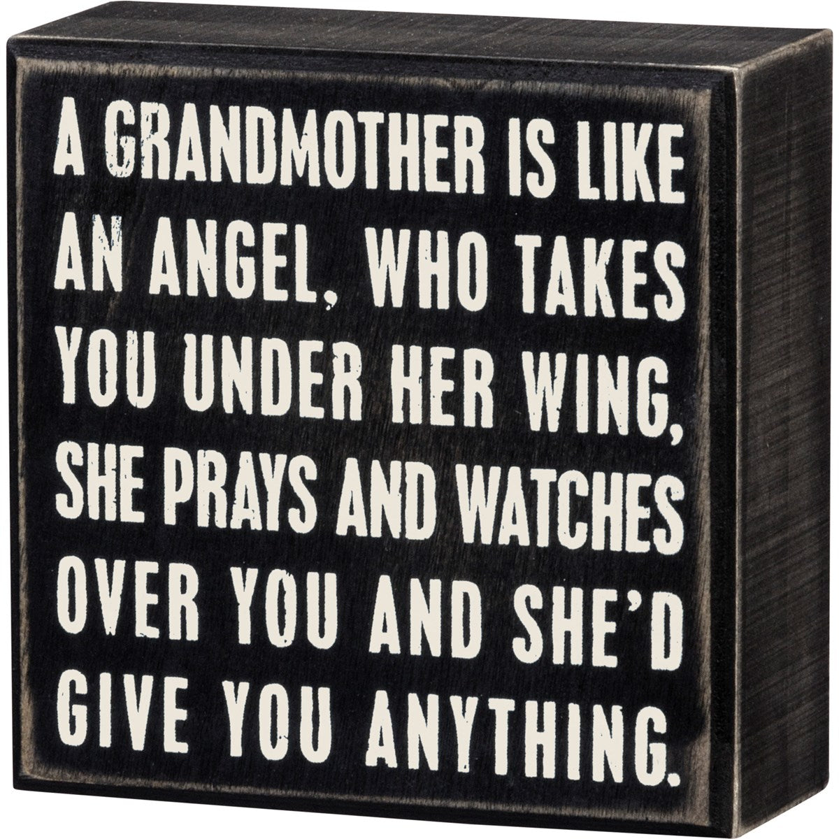 A GRANDMOTHER BOX SIGN