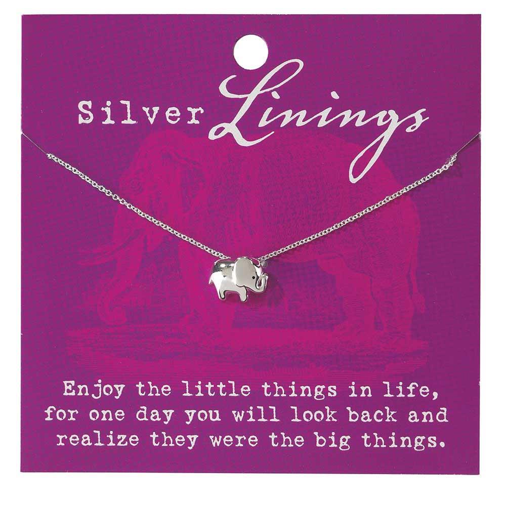 Elephant 16" Silver Plated Necklace