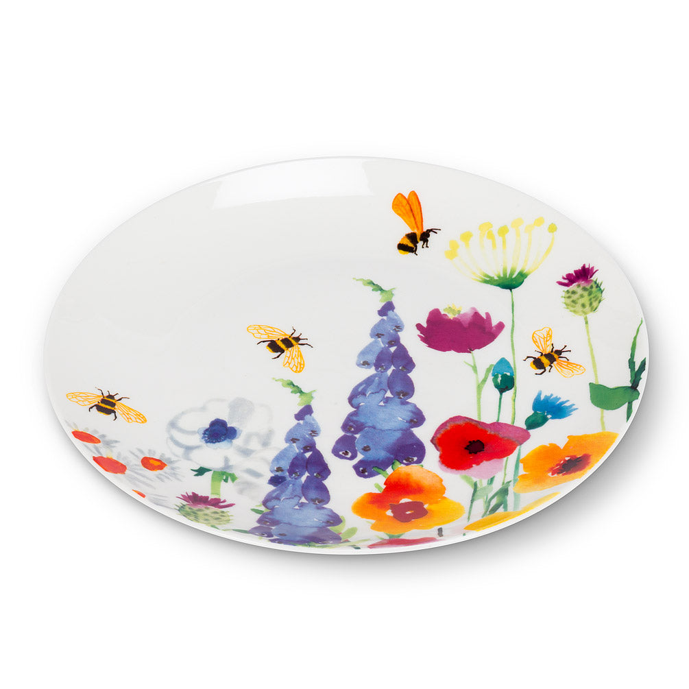 BONE CHINA GARDEN PLATE 8"