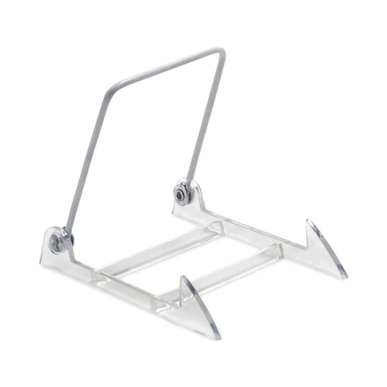 4.5" Clear & White Folding Display Stand