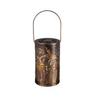Pumpkins Bronze Cut Out Lantern