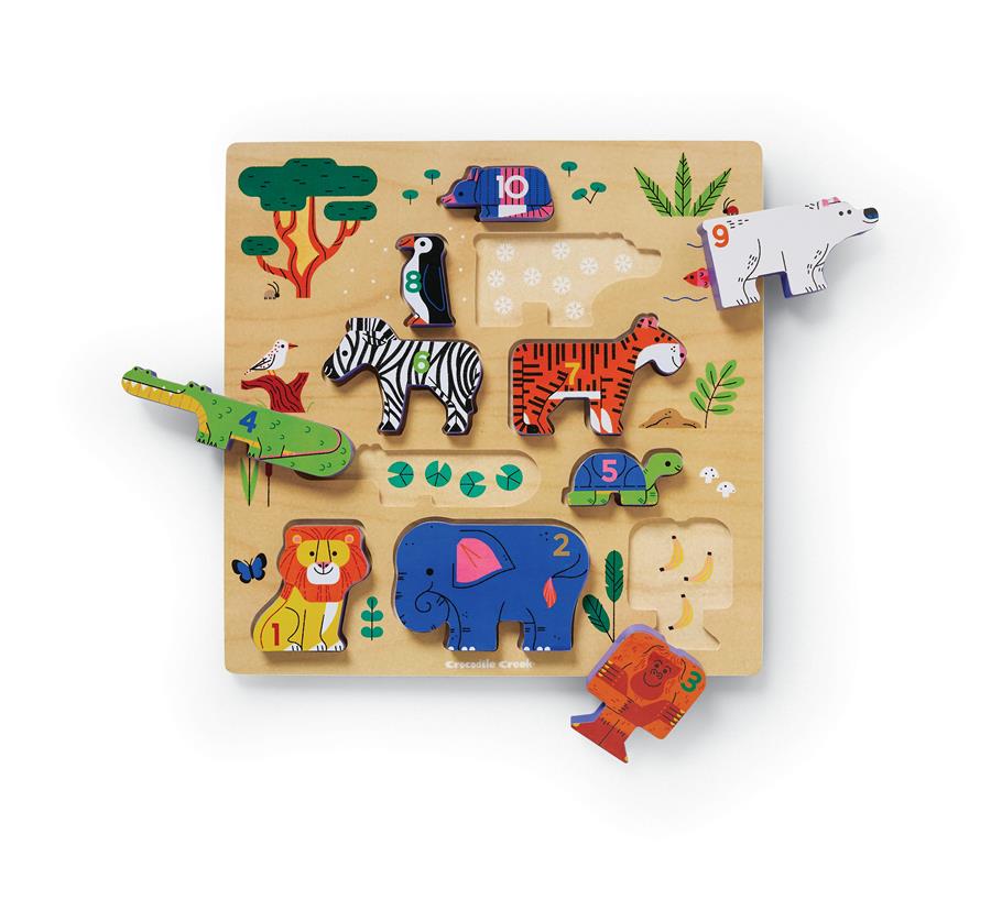 123 ZOO 10PC STACKING PUZZLE