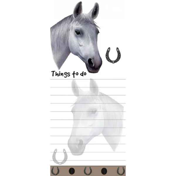 White Horse Diecut Notepad
