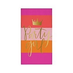 Party Girl Stripe Guest Towels