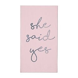 She Said Yes Paper Guest Towels