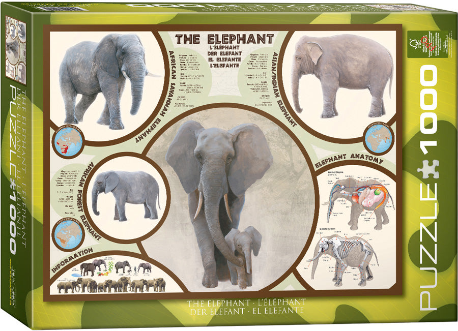 THE ELEPHANT 1000PC PUZZLE