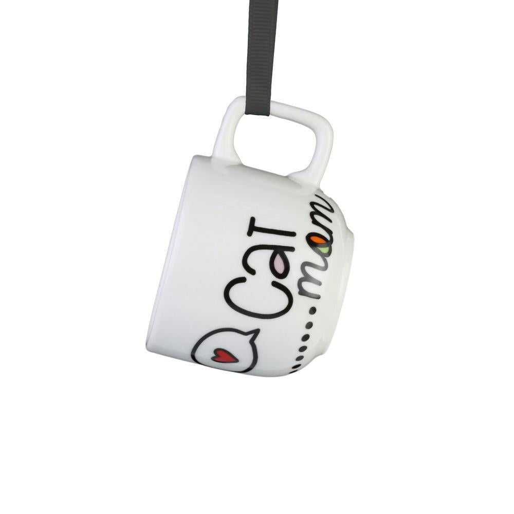 CAT MOM MINI MUG ORNAMENT