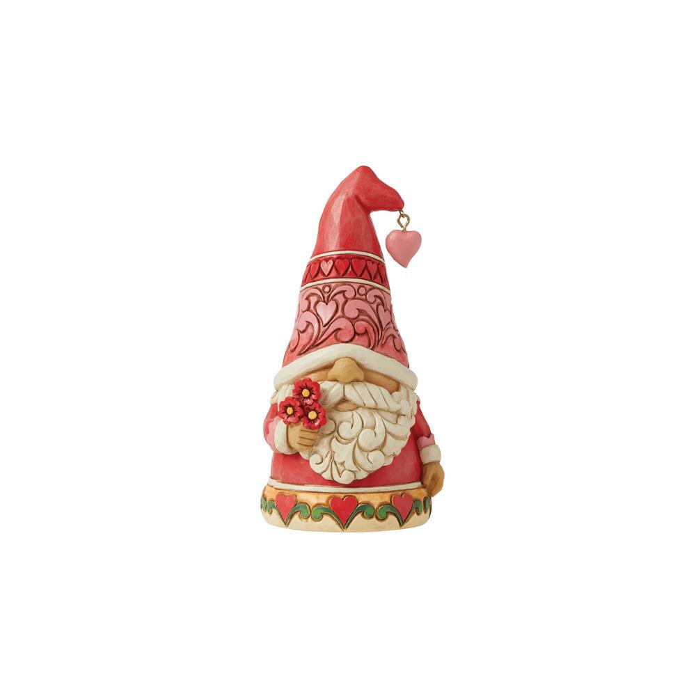RED HEARTS GNOME FIGURINE