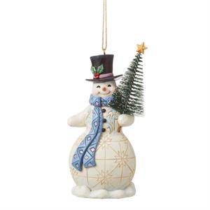 Santa With Tree Ornament