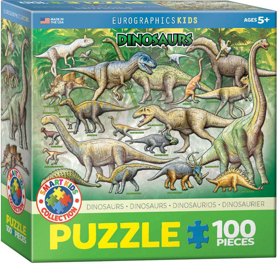 DINOSAURS PUZZLE 100PC
