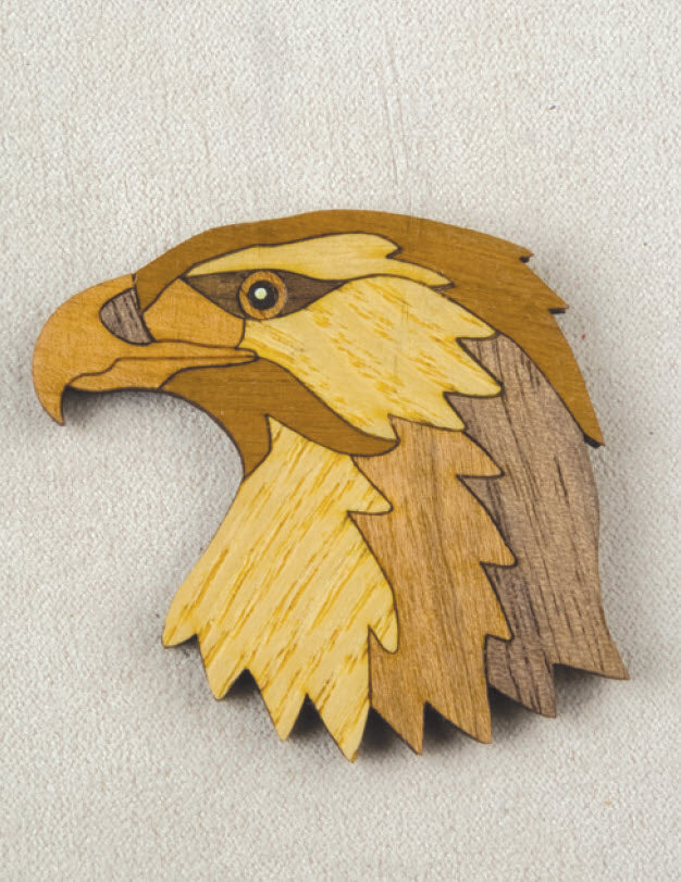 Eagle Marquetry Magnet