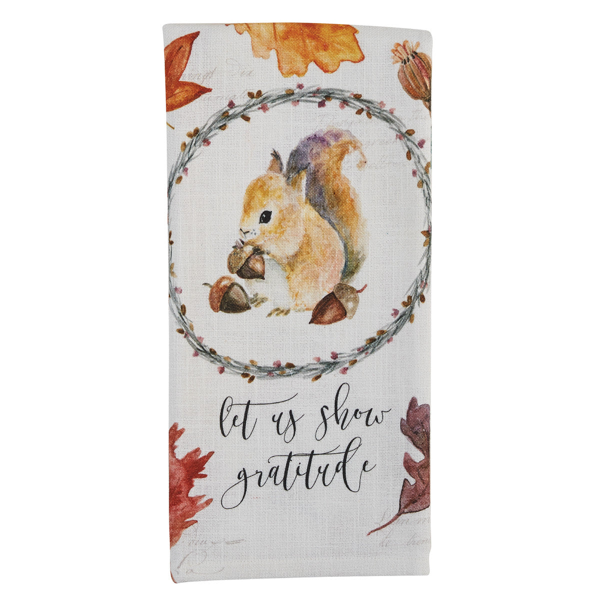 Harvest Home Squirrel Towel 18X28